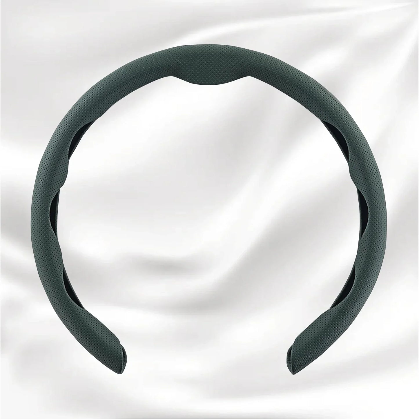 Nexi Customized Car Logo Breathable Ultra-thin 5D Leather & Carbon Car Steering Wheel Cover