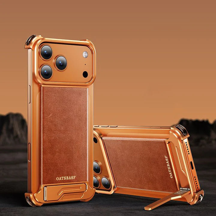 LuxeHold - Magnetic Leather Case With Hidden Stand For iPhone