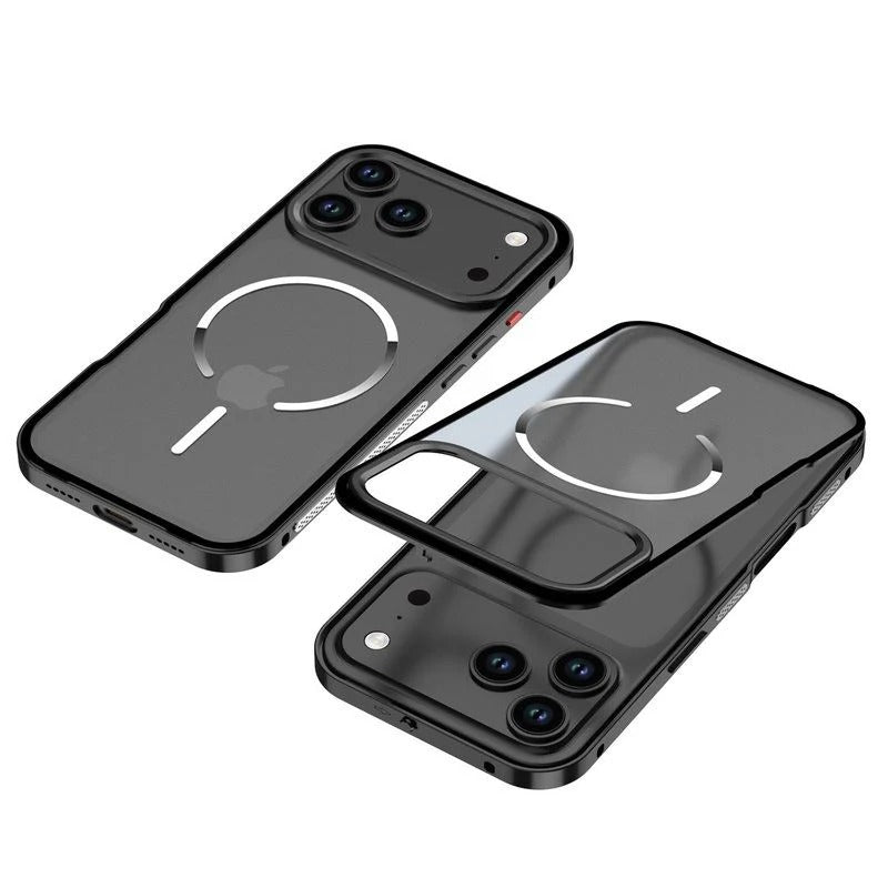 Ultra - Metal Frame Snap Case with Matte Back For iPhone