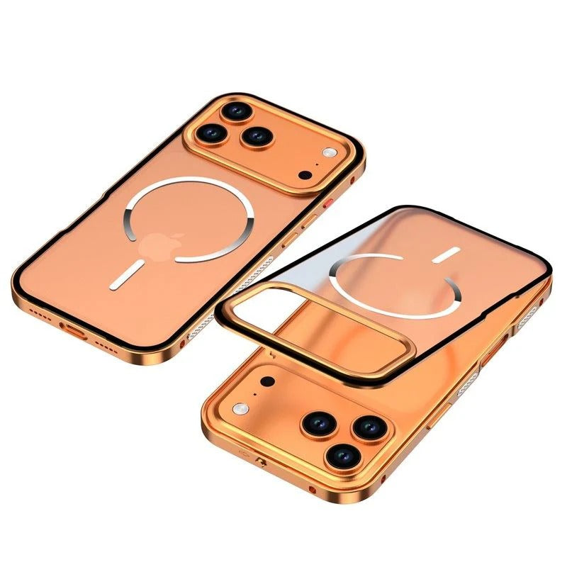 Ultra - Metal Frame Snap Case with Matte Back For iPhone