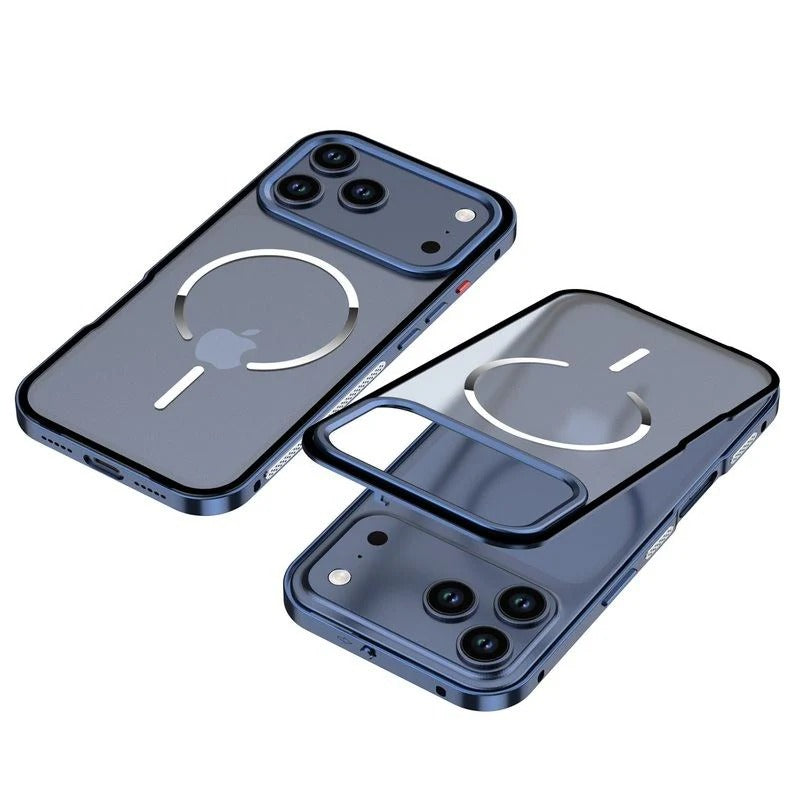 Ultra - Metal Frame Snap Case with Matte Back For iPhone