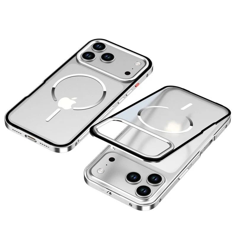 Ultra - Metal Frame Snap Case with Matte Back For iPhone