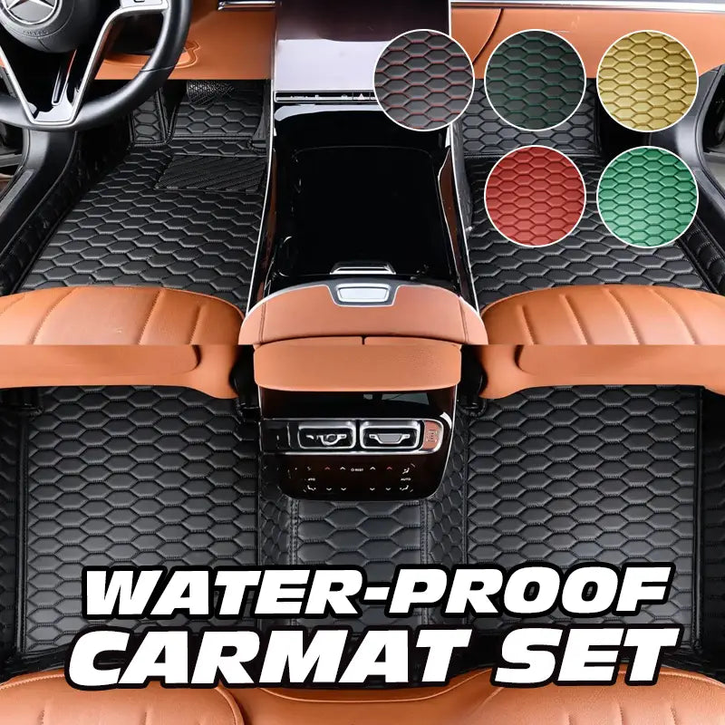 Leather Floor Mats Covers | Heavy Duty, Universal Fit Floor Mats for Cars, SUVs, and Trucks