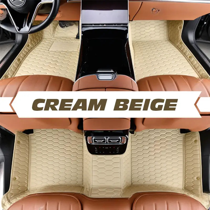 Leather Floor Mats Covers | Heavy Duty, Universal Fit Floor Mats for Cars, SUVs, and Trucks