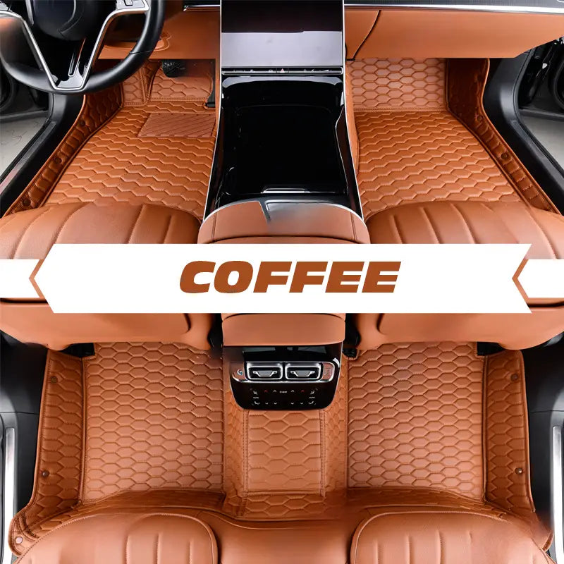 Leather Floor Mats Covers | Heavy Duty, Universal Fit Floor Mats for Cars, SUVs, and Trucks