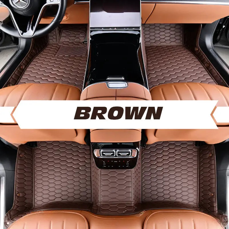 Leather Floor Mats Covers | Heavy Duty, Universal Fit Floor Mats for Cars, SUVs, and Trucks