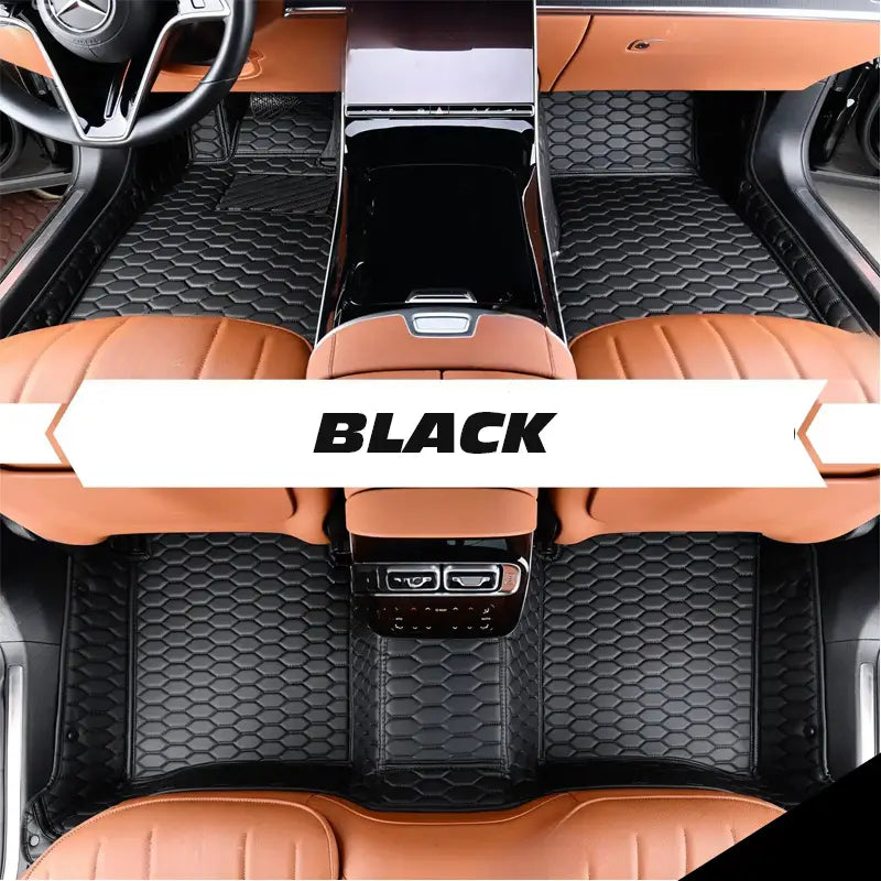 Leather Floor Mats Covers | Heavy Duty, Universal Fit Floor Mats for Cars, SUVs, and Trucks