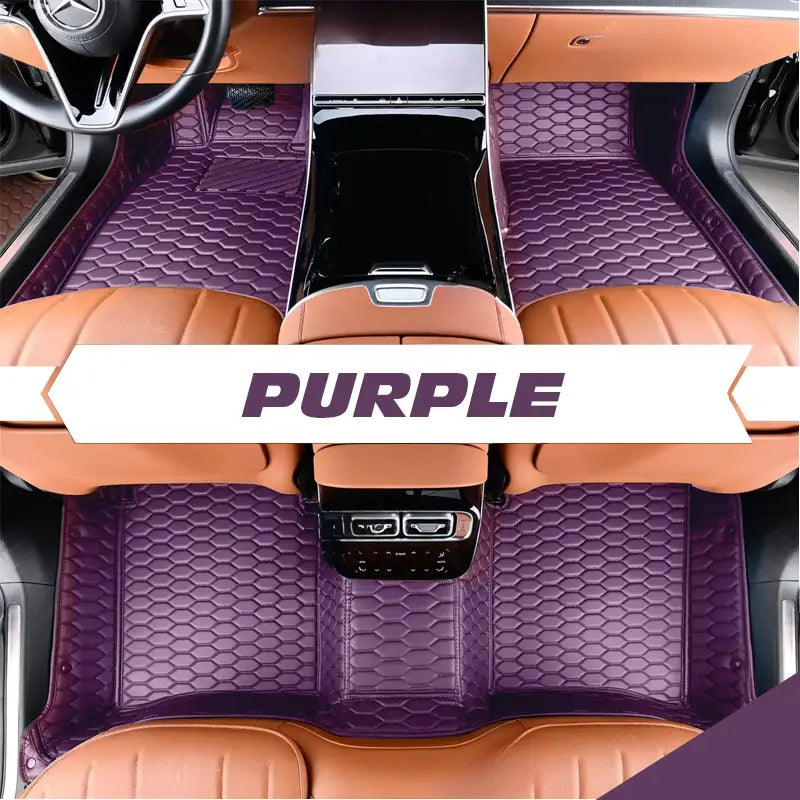 Leather Floor Mats Covers | Heavy Duty, Universal Fit Floor Mats for Cars, SUVs, and Trucks
