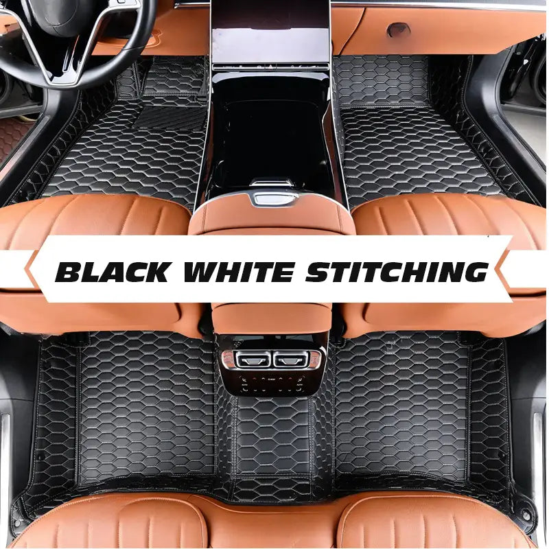 Leather Floor Mats Covers | Heavy Duty, Universal Fit Floor Mats for Cars, SUVs, and Trucks