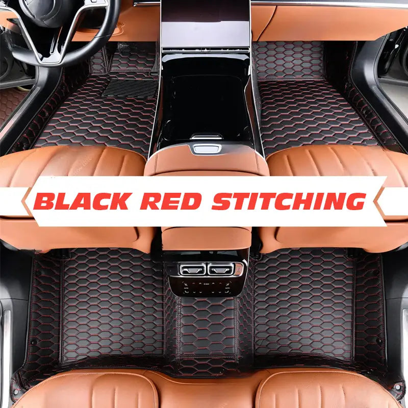 Leather Floor Mats Covers | Heavy Duty, Universal Fit Floor Mats for Cars, SUVs, and Trucks