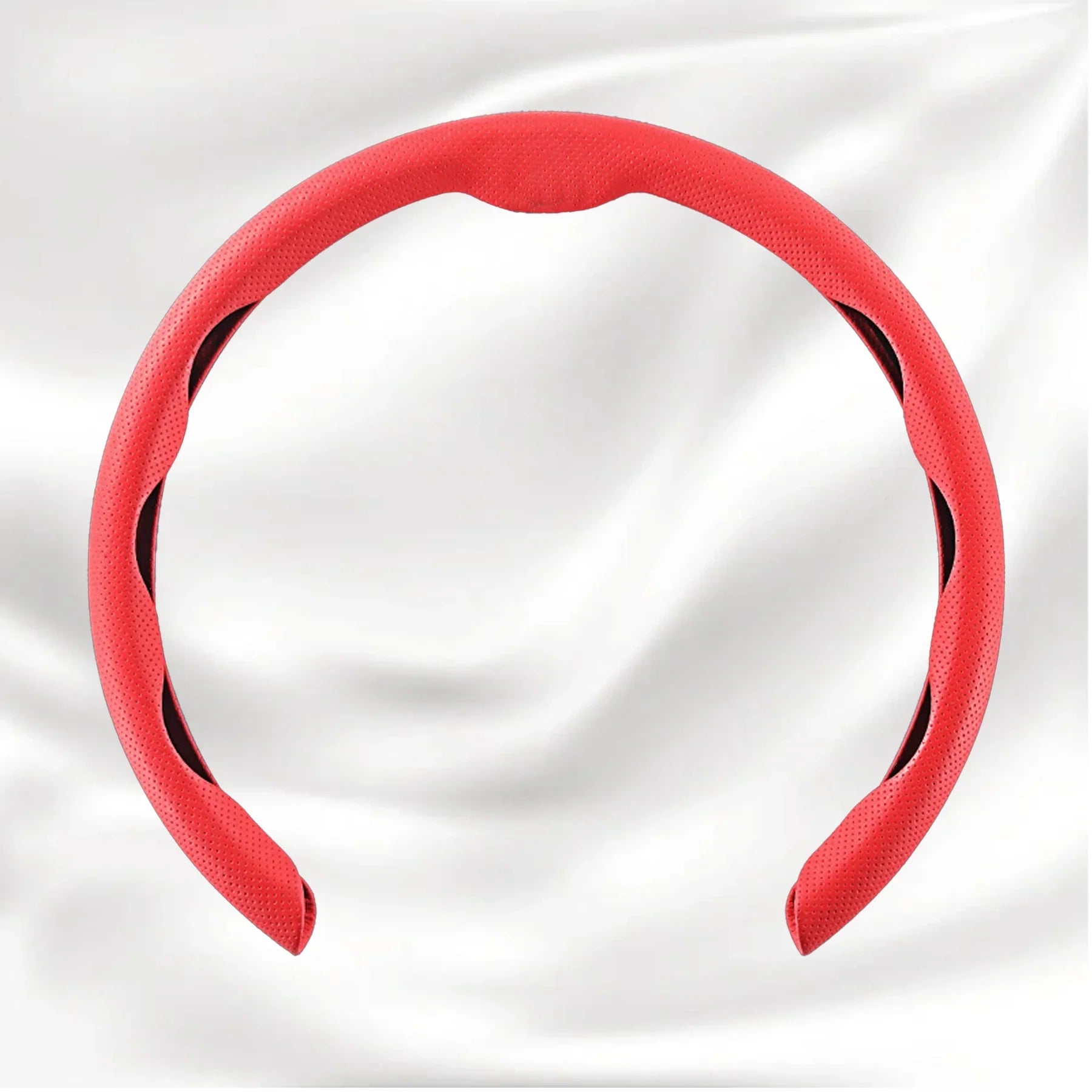 Nexi Customized Car Logo Breathable Ultra-thin 5D Leather & Carbon Car Steering Wheel Cover