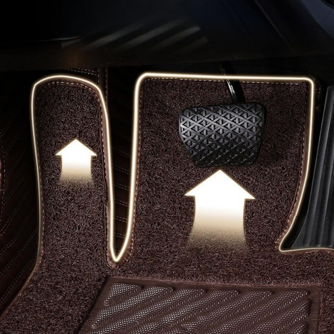 360° Full Coverage Soft Carpet Floor Mats, Door Sill Style with High-Density Carpet