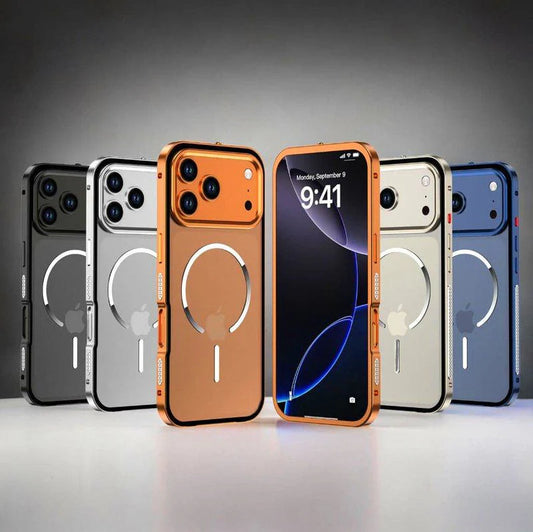 Ultra - Metal Frame Snap Case with Matte Back For iPhone
