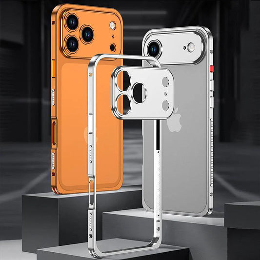 LiteGo - Ultra Thin Metal Frame Heat Dissipation Case With Lens Protector For iPhone 17