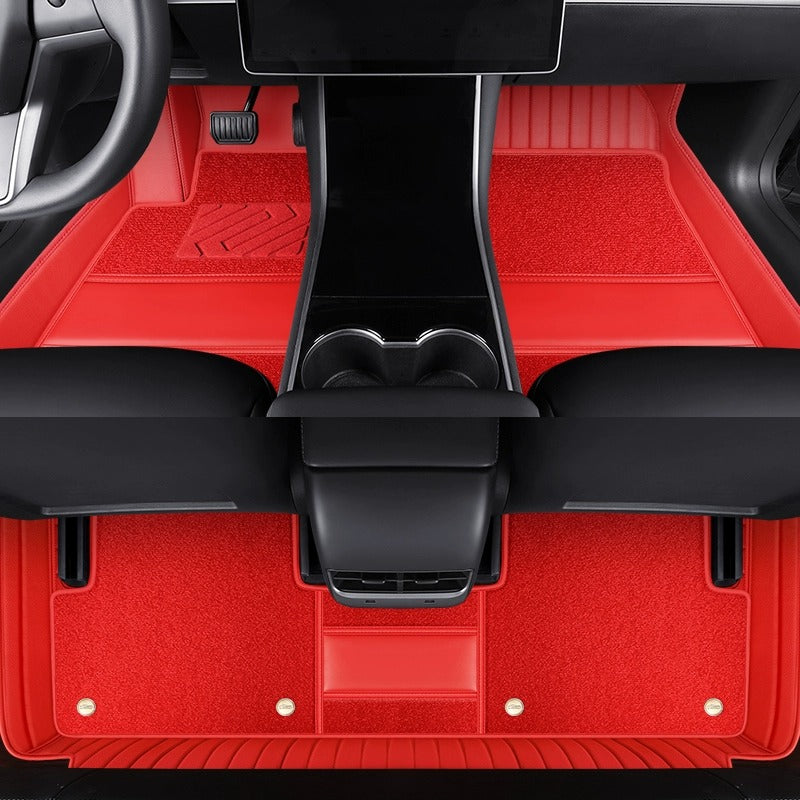 360° Full Coverage Soft Carpet Floor Mats, Door Sill Style with High-Density Carpet