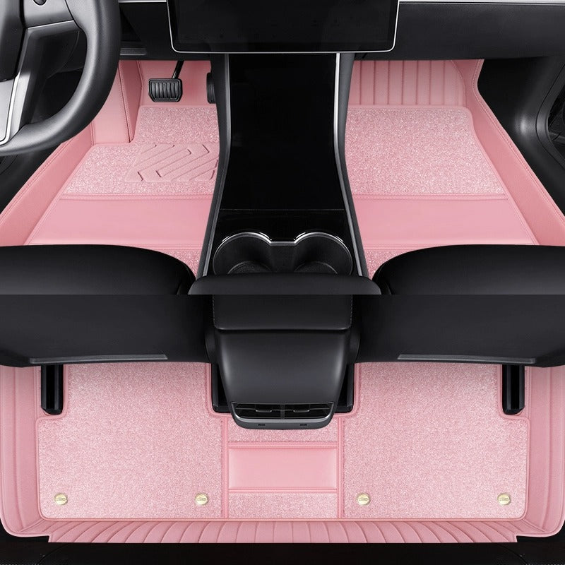 360° Full Coverage Soft Carpet Floor Mats, Door Sill Style with High-Density Carpet