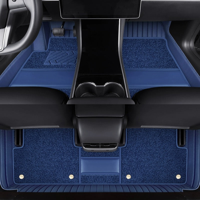 360° Full Coverage Soft Carpet Floor Mats, Door Sill Style with High-Density Carpet