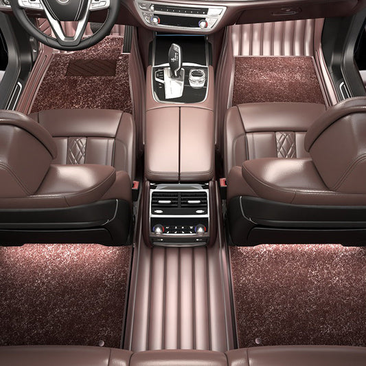 Leather Custom Full Set Car Floor Mats | Full Wrap-Around Car Mat