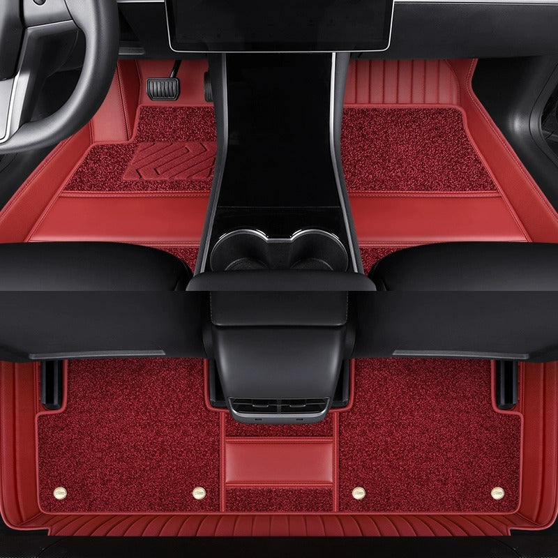 360° Full Coverage Soft Carpet Floor Mats, Door Sill Style with High-Density Carpet
